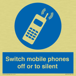 Switch mobile phones off or to silent